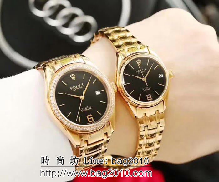 勞力士ROLEX 316L精鋼表殼 全自動機械 情侶腕表 WSS3281